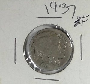 lot 386 image: 1937 Buffalo Nickel