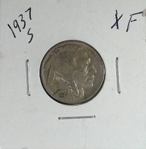 lot 387 image: 1937-S Buffalo Nickel