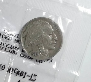 lot 391 image: 1937 Buffalo Nickel