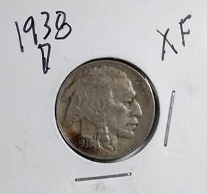 lot 392 image: 1938-D Buffalo Nickel