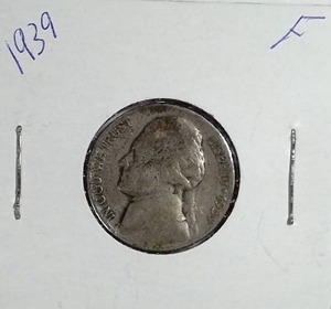 lot 393 image: 1939 Jefferson Nickel
