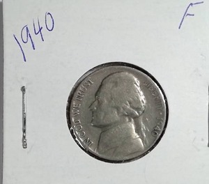 lot 394 image: 1940 Jefferson Nickel