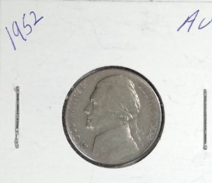 lot 410 image: 1952 Jefferson Nickel