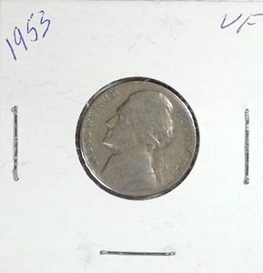 lot 411 image: 1953 Jefferson Nickel