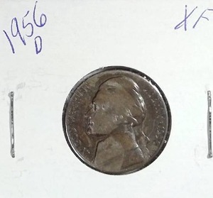 lot 415 image: 1956-D Jefferson Nickel