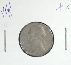 lot 418 image: 1961-D Jefferson Nickel