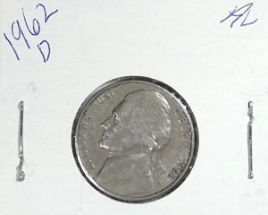 lot 420 image: 1962-D Jefferson Nickel
