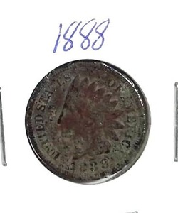 lot 426 image: 1888 Indian Head Penny