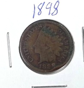 lot 432 image: 1898 Indian Head Penny