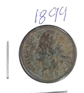 lot 433 image: 1899 Indian Head Penny