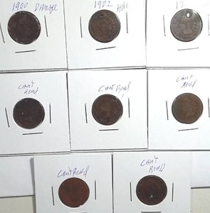lot 451 image: 8x Indian Head Pennies