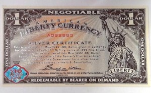 lot 494 image: 1998 $1 Liberty Silver Certificate Superb Gem UNC