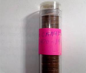 lot 509 image: 50x Canadian Pennies