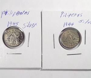 lot 531 image: 1944  1945 Phillipines 10 Centavos