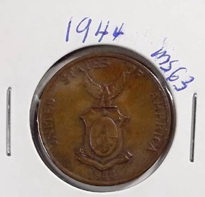 lot 532 image: 1944 Phillipines 1 Centavo