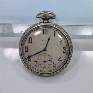 lot 74 image: 1924 Gold Filled Elgin movement no. 26300007