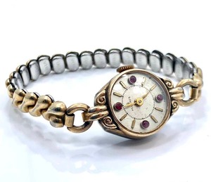 lot 71 image: ANTIQUE Ladies HELBROS Stainless Steel expansion bracelet watch
