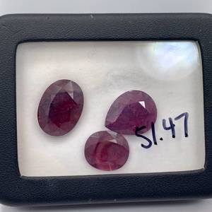 lot 92 image: 51.47ctw Lead Glass Filled Rubies