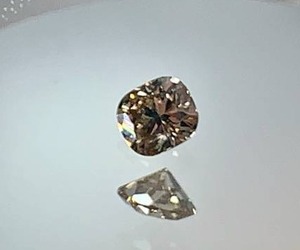 lot 90 image: .19ct Light Brown Cushion Cut Loose Diamond
