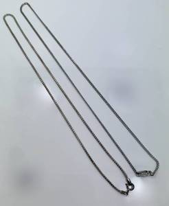 lot 45 image: Lot of 2 Sterling Silver Chain Necklaces