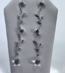 lot 64 image: Sterling Silver and CrystalCZ Earrings