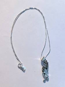 lot 42 image: Sterling Silver Kokopelli Necklace Set by Navajo Artist Allen Lee