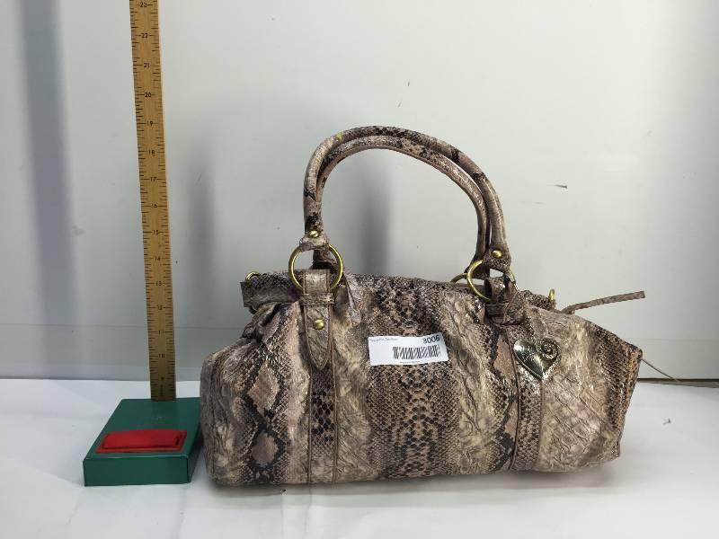 lot 3006 image: Womens snake print Handbag