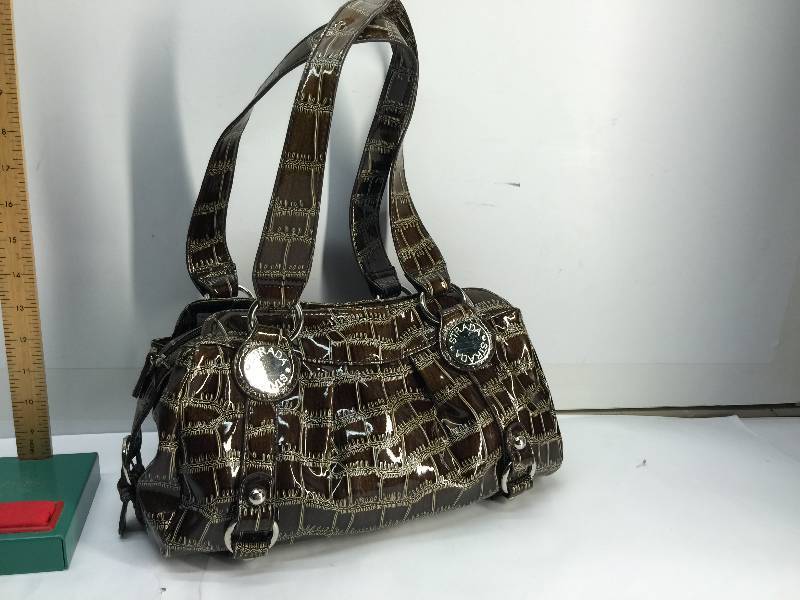 lot 3011 image: Strada (Brown) print on bag) Womens HandBag