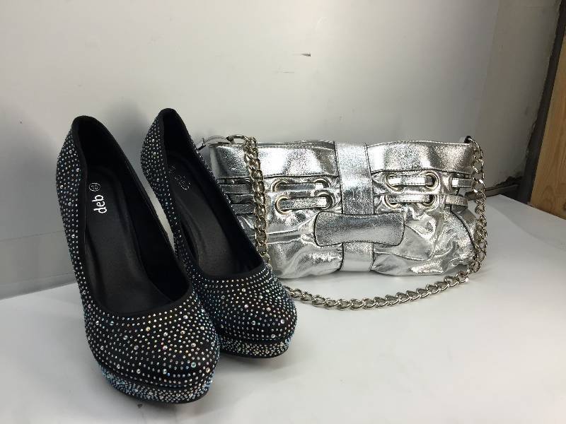 lot 3041 image: women high heels  size 10 DEBS WPURSE