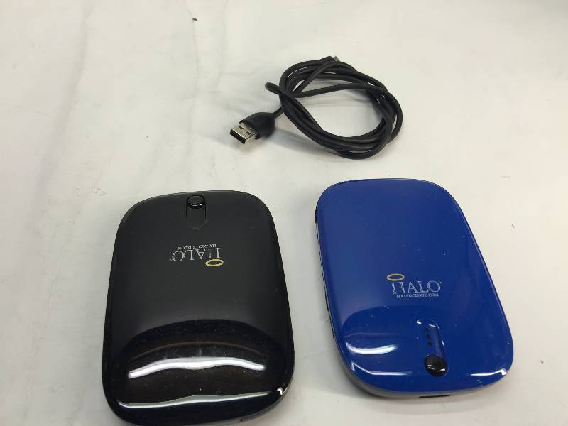 lot 3052 image: Lot of 2 HALO Universal Rechargeables power chargers
