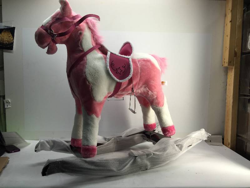 lot 3103 image: rockin roller horse (new in box) (PINK)