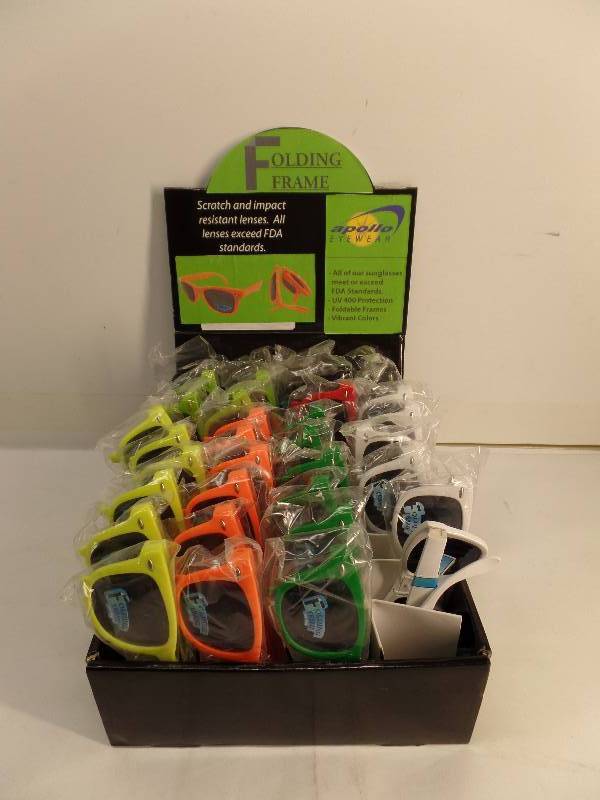 lot 3151 image: LOT OF FOLDING FRAME SUNGLASS