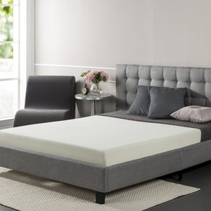lot 98136 image: Sleep Master 6-Inch Smooth Top Therapeutic Memory Foam Mattress, Twin