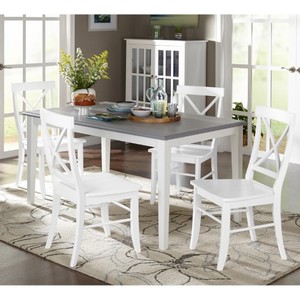 lot 98151 image: Simple Living Helena Dining Table (has a chip on face of table)