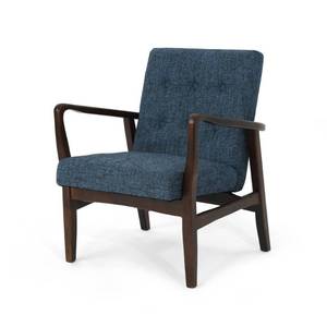lot 97448 image: Marcola Mid Century Modern Fabric Club Chair with Wood Frame by Christopher Knight Home