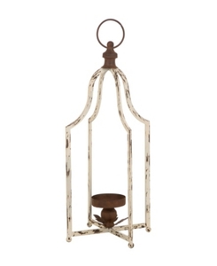 lot 97453 image: Glitzhome Farmhouse Rustic Metal Lantern