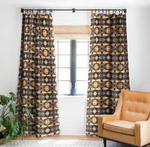 lot 97473 image: Viviana Gonzalez Watercolor Love 4 Blackout Curtain Panel
