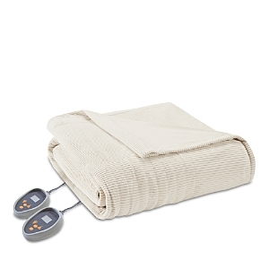 lot 97500 image: Beautyrest Ribbed Microfleece King-size Heated Blanket