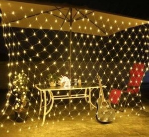 lot 97574 image: 96 LED Net Grid String Light Decorate Garden Fairy Light Christmas Wedding Party Holiday Light US Plug