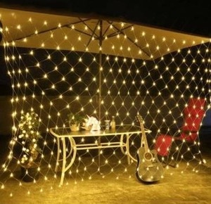 lot 97579 image: 96 LED Net Grid String Light Decorate Garden Fairy Light Christmas Wedding Party Holiday Light US Plug