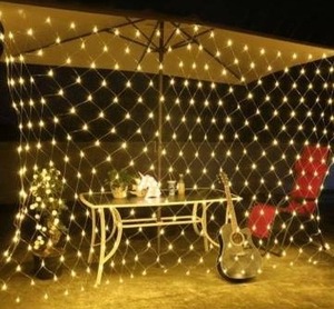 lot 97581 image: 96 LED Net Grid String Light Decorate Garden Fairy Light Christmas Wedding Party Holiday Light US Plug