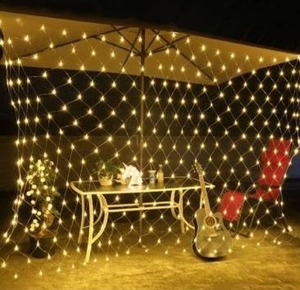 lot 97583 image: 96 LED Net Grid String Light Decorate Garden Fairy Light Christmas Wedding Party Holiday Light US Plug
