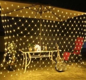 lot 97585 image: 96 LED Net Grid String Light Decorate Garden Fairy Light Christmas Wedding Party Holiday Light US Plug
