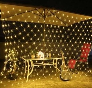 lot 97587 image: 96 LED Net Grid String Light Decorate Garden Fairy Light Christmas Wedding Party Holiday Light US Plug