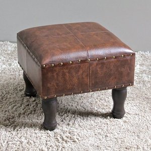 lot 97595 image: International Caravan Carmel 17-inch Square Ottoman