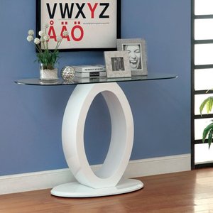 lot 97645 image: Furniture of America Fyd Modern Wood O-shaped Base Sofa Table-box 1 of 2