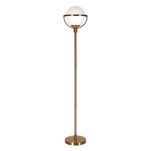 lot 97650 image: Cieonna Brass Globe & Stem Floor Lamp