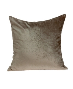 lot 97659 image: Parkland Collection Druzy Transitional Taupe Solid Pillow Cover with Poly Insert