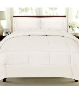 lot 97660 image: Plush Solid Color Box Stitch Down Alternative Comforter