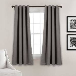 lot 97676 image: Lush Decor Insulated Grommet Blackout Curtain Panel Pair